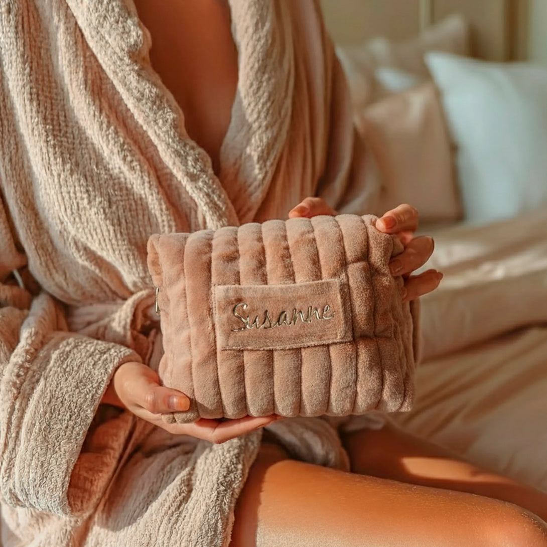 Personalized leather wallet and belt gift set for men